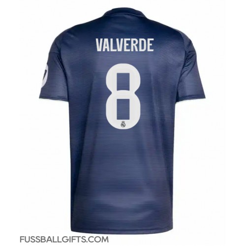 Real Madrid Federico Valverde #8 Fußballbekleidung Auswärtstrikot 2025-26 Kurzarm
